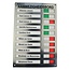 CombiCraft Acrylaat Aanwezigheidsbord - Afwezigheidsbord - Presentiebord voor 10 personen