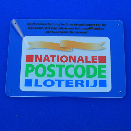 Acrylglas gevelbordje met full colour bedrukking