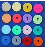 Consumptiemunten te huur in diverse kleuren en uitvoeringen, verpakt in zakken van ca. 1000 Stuks