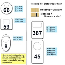 Garderobemunten messing