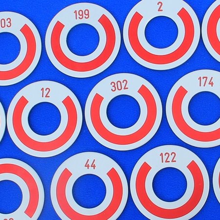 Aluminium garderobemunten rond vanaf 100 stuks