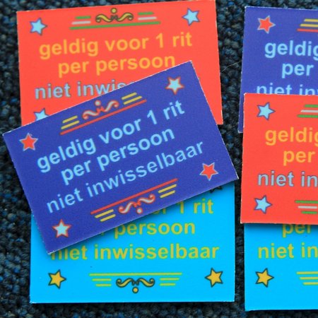Plastic rechthoekige munten Full Colour naar eigen ontwerp vanaf 1000 stuks