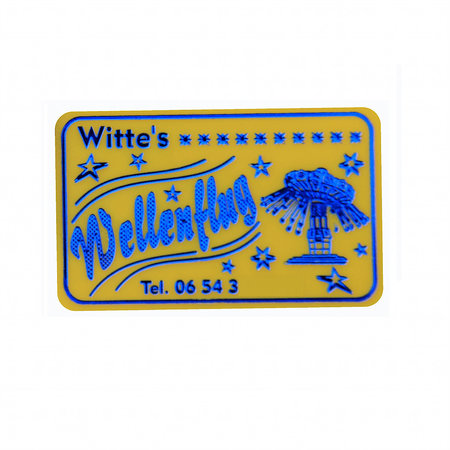 Kermismunt rechthoek 58 x 26 mm met foliedruk - per 1000 stuks