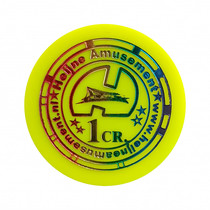 Munten bedrukt met regenboogfolie