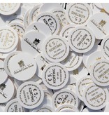 Plastic munten met thermoprint vanaf 1000 stuks