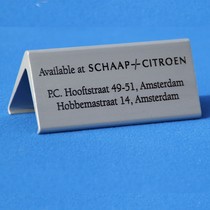Dakbordjes aluminium Elegant voor SCHAAP-CITROEN
