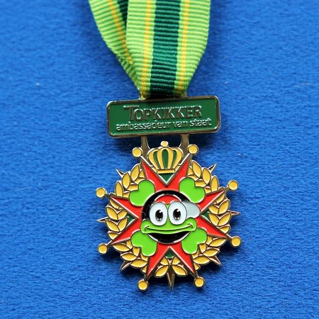 Voorbeeld van een Medaille voor Stichting Opkikker