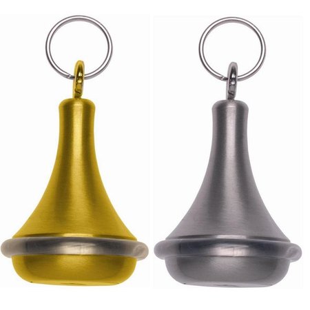 Chapelle hotelsleutelhanger Messing 65mm klokmodel met stootring