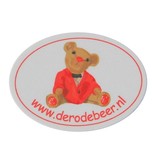 Polystyreen logoplaatjes met full colour bedrukking