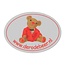 Polystyreen logoplaatjes met full colour bedrukking