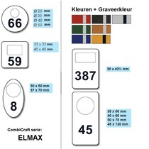 Garderobemunten aluminium in alle maten