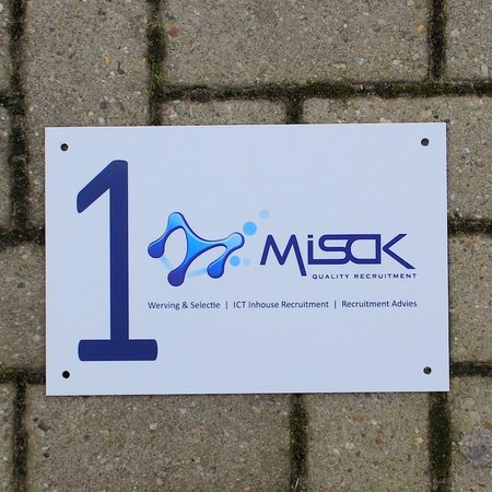 Full colour bedrukte aluminium borden