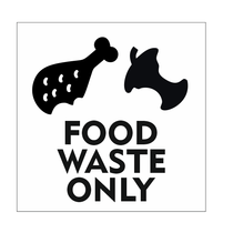 Food Waste Only bordje [met kippenbout]