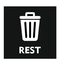CombiCraft Rest afval bordje 10x10cm