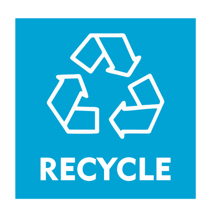 Recycle bordje 10x10cm