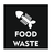 Food Waste Only bordje [met visgraat]