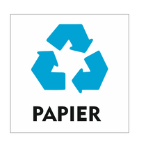 Recycle Papier bordje