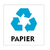Recycle Papier bordje