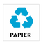 Recycle Papier bordje 10x10cm