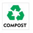 CombiCraft Recycle Compost bordje 10x10cm