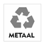 CombiCraft Recycle Metaal bordje 10x10cm