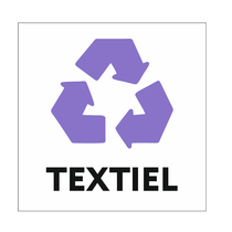 Recycle Textiel bordje