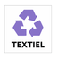CombiCraft Recycle Textiel bordje 10x10cm