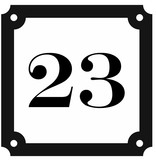 Parisienne Kunststof Huisnummer en Naambordje