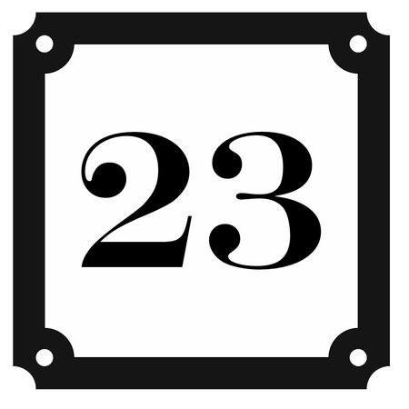 Parisienne Kunststof Huisnummer en Naambordje