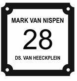 Parisienne Kunststof Huisnummer en Naambordje