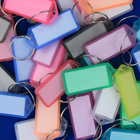 Openklapbare Sleutellabels 60x27mm met  reclamedruk  1000 stuks