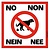 Poepverbod (klein model) bord