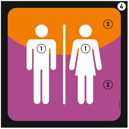 Toilet of Facilitaire Bordjes 10x10mm met tape of boorgaten - Fox-serie