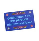 Plastic rechthoekige munten Full Colour naar eigen ontwerp vanaf 1000 stuks