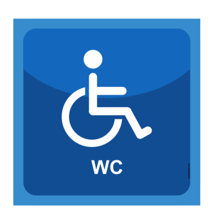 Invalide toiletbordje Fox-serie 10x10mm met tape of boorgaten - Fox-serie