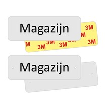 Acryl kast, plank, stelling en deurplaatjes