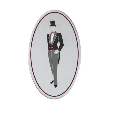 Heren toiletbordje Aluminium - Jaren '20 design