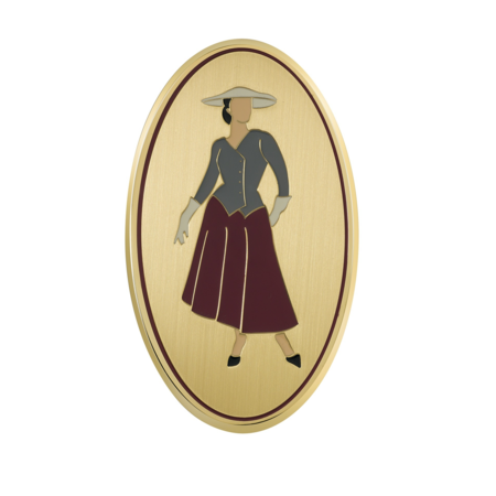 Dames toiletbordje Messing - Jaren '20 design