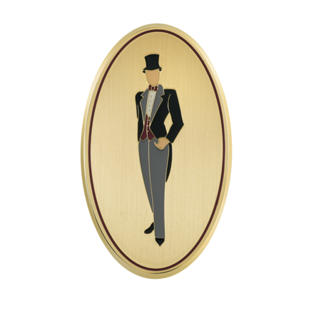 Heren toiletbordje Messing - Jaren '20 design