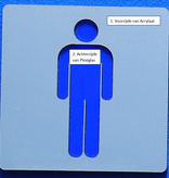 Heren toiletbordje Serie Plex