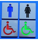 Genderneutraal toiletbordje Serie Plex