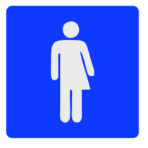 Genderneutraal toiletbordje