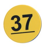 Restpartij: Nummerplaatjes 50mm genummerd van 1-50