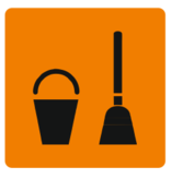 Schoonmaakruimte bordje Serie Plex