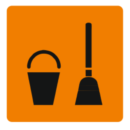 Schoonmaakruimte bordje Serie Plex