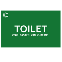 Gekleurde acrylaat toiletborden