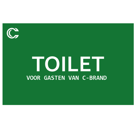 CombiCraft Gekleurde acrylaat deur- of toiletborden