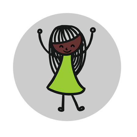 Meisje toiletbordje ingekleurd Aluminium Ø75mm met tape