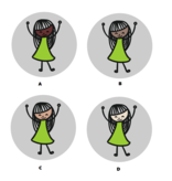 Meisje toiletbordje ingekleurd Aluminium Ø75mm met tape