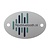 Aluminium logo plaatje ovaal